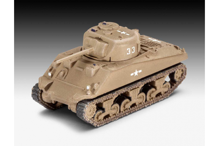 Plastic ModelKit military 03350 - US Army vehicles WWII  M4 Sherman & M8 Greyhound & CCKW Truck (1:144)