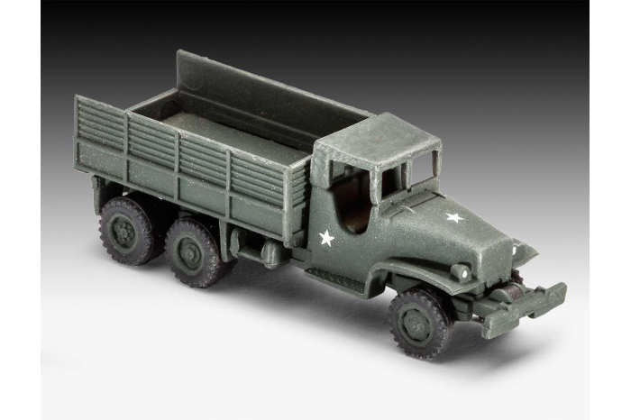 Plastic ModelKit military 03350 - US Army vehicles WWII  M4 Sherman & M8 Greyhound & CCKW Truck (1:144)