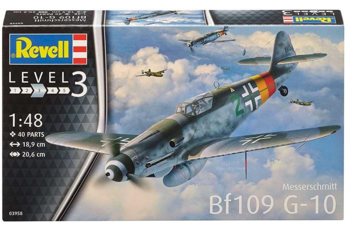 Plastic ModelKit letadlo 03958 - Messerschmitt Bf 109 G-10 (1:48)