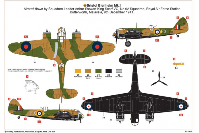 Classic Kit letadlo A04016 - Bristol Blenheim MkI (Bomber) (1:72)