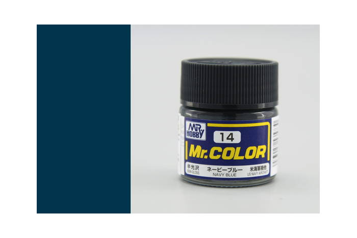 Mr. Color - C014: Námořní modrá pololesklá