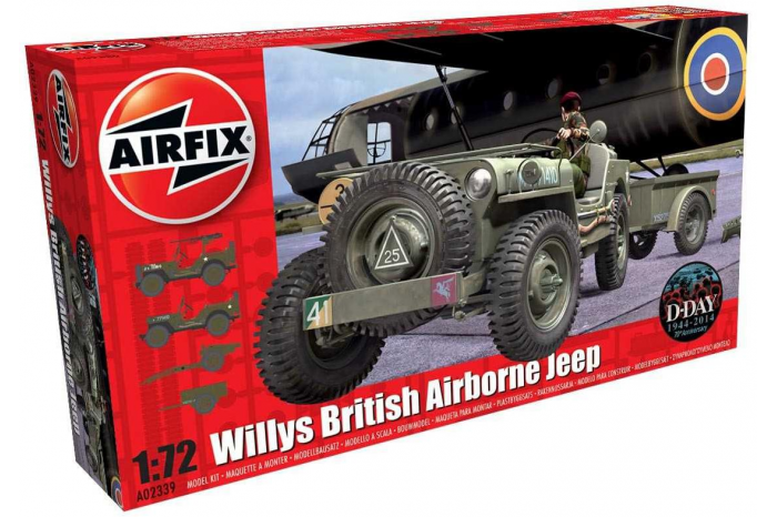Classic Kit military A02339 - Willys Jeep, Trailer & 6PDR Gun (1:72)