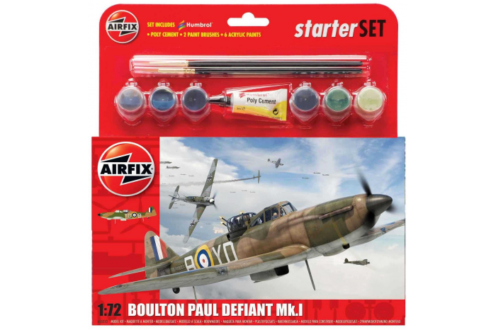 Starter Set letadlo A55213 - Starter Set Boulton Paul Defiant (1:72) - nová forma