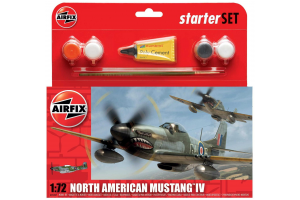 Starter Set letadlo A55107 - North American P-51D Mustang (1:72)