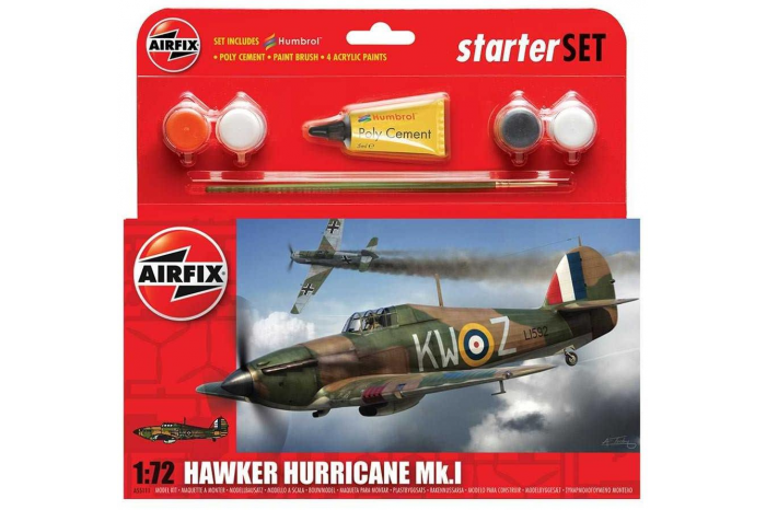 Starter Set letadlo A55111 - Hawker Hurricane Mk1 (1:72)