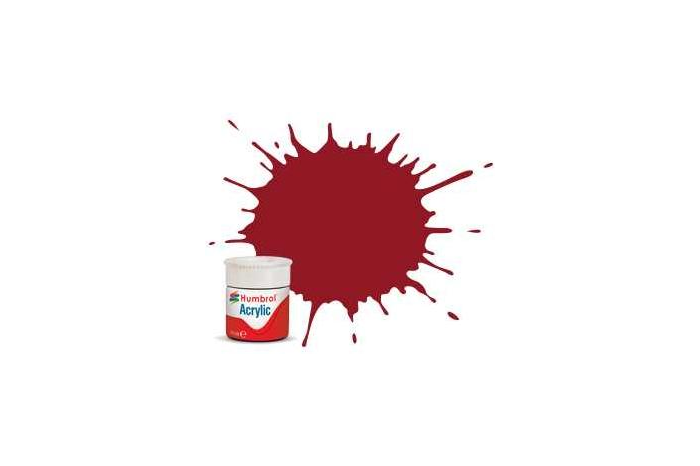 Humbrol barva akryl AB0020 - No 20 Crimson - Gloss - 12ml