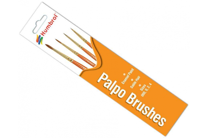Humbrol Palpo Brush Pack AG4250 - sada štětců (velikost 000/0/2/4)