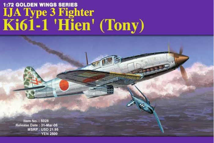 Model Kit letadlo 5028 - IJA TYPE 3 FIGHTER Ki61-1 'HIEN' (TONY) (3 in 1) (1:72)