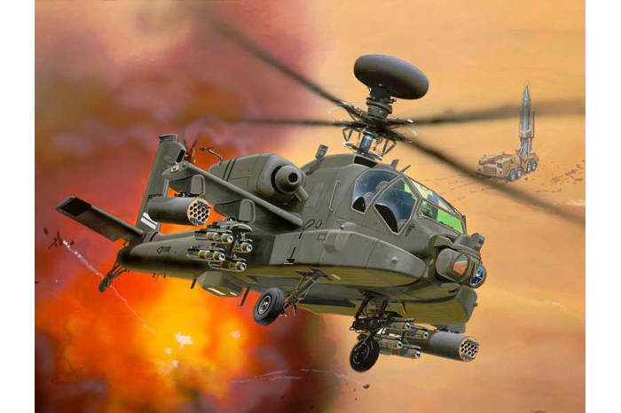 ModelSet vrtulník 64046 - AH-64D LONGBOW APACHE (1:144)