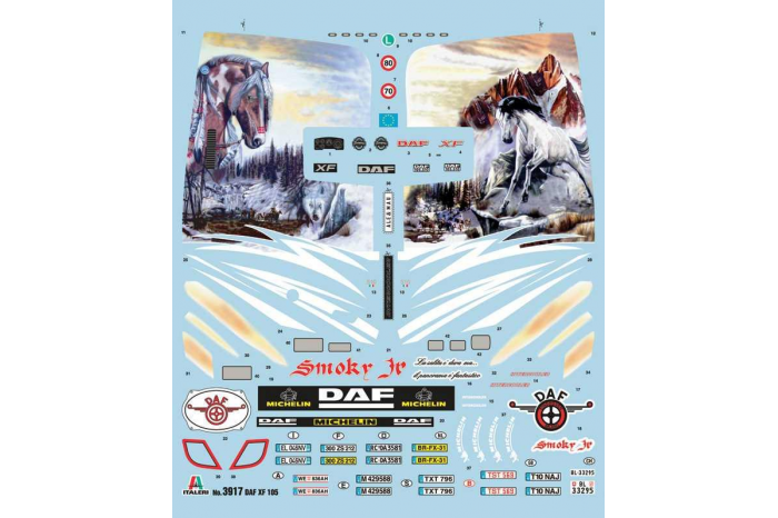 Model Kit truck 3917 - DAF XF-105 (1:24)