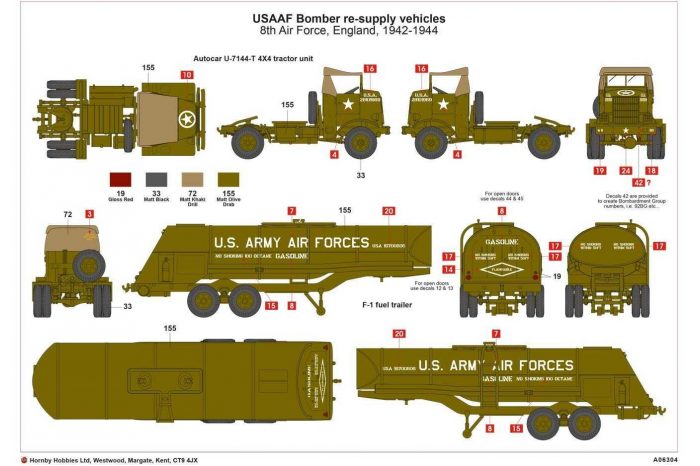 Classic Kit diorama A06304 - USAAF 8TH Airforce Bomber Resupply Set (1:72)