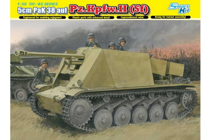 Modelkit tank 6721 - 5cm PaK 38 auf  Pz.Kpfw.II (Sf) (1:35)