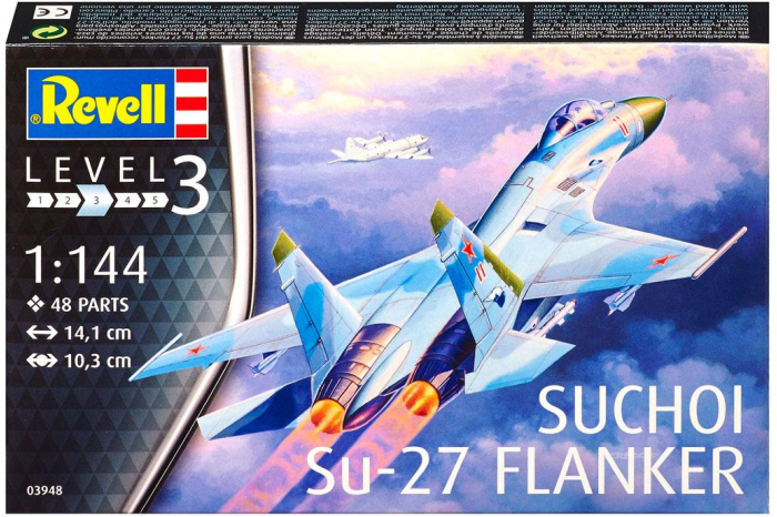 Plastic ModelKit letadlo 03948 - Su-27 Flanker (1:144)