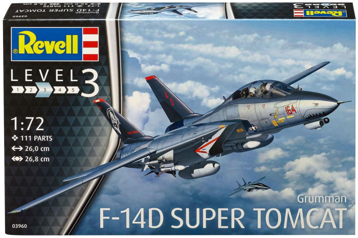 Plastic ModelKit letadlo 03960 - F-14D Super Tomcat (1:72)