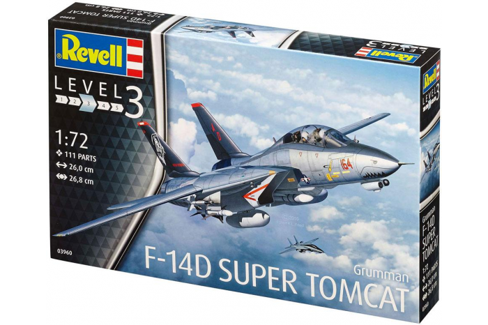 Plastic ModelKit letadlo 03960 - F-14D Super Tomcat (1:72)