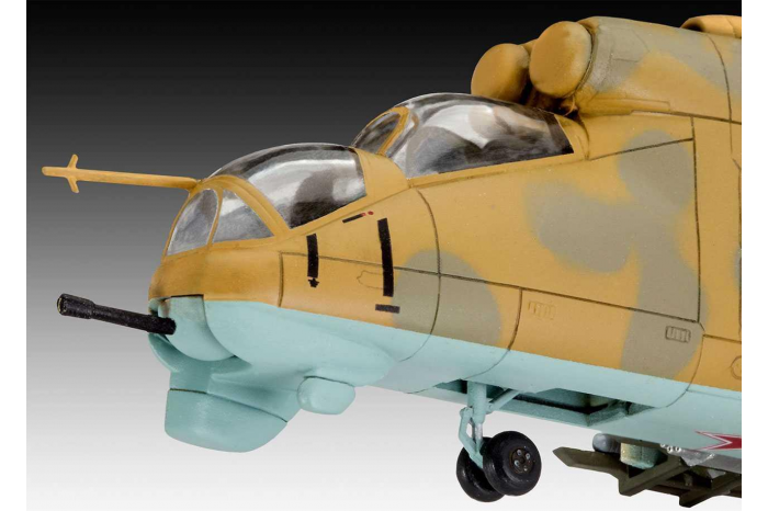 Plastic ModelKit vrtulník 04951 - Mil Mi-24D Hind (1:100)