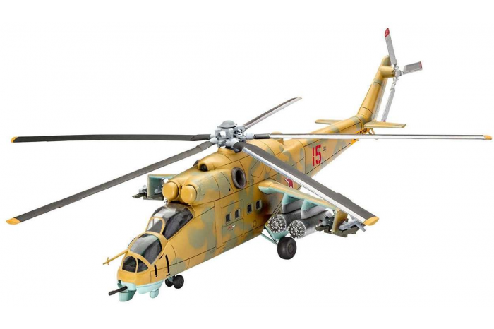 Plastic ModelKit vrtulník 04951 - Mil Mi-24D Hind (1:100)