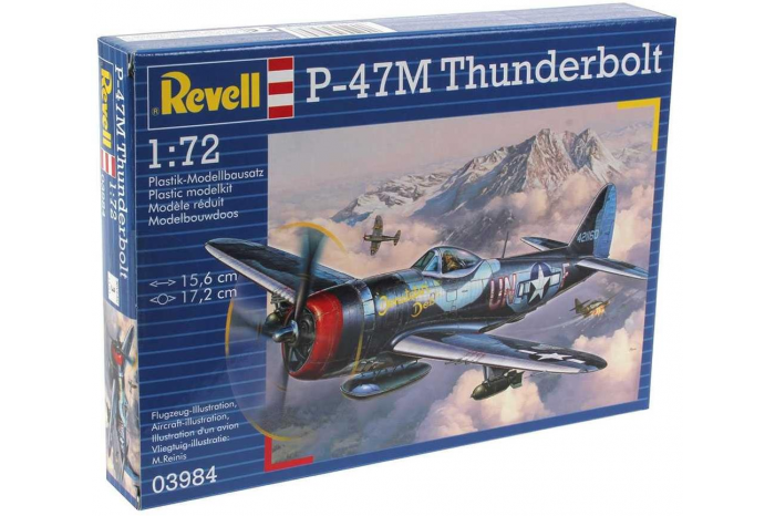 Plastic ModelKit letadlo 03984 - P-47 M Thunderbolt (1:72)